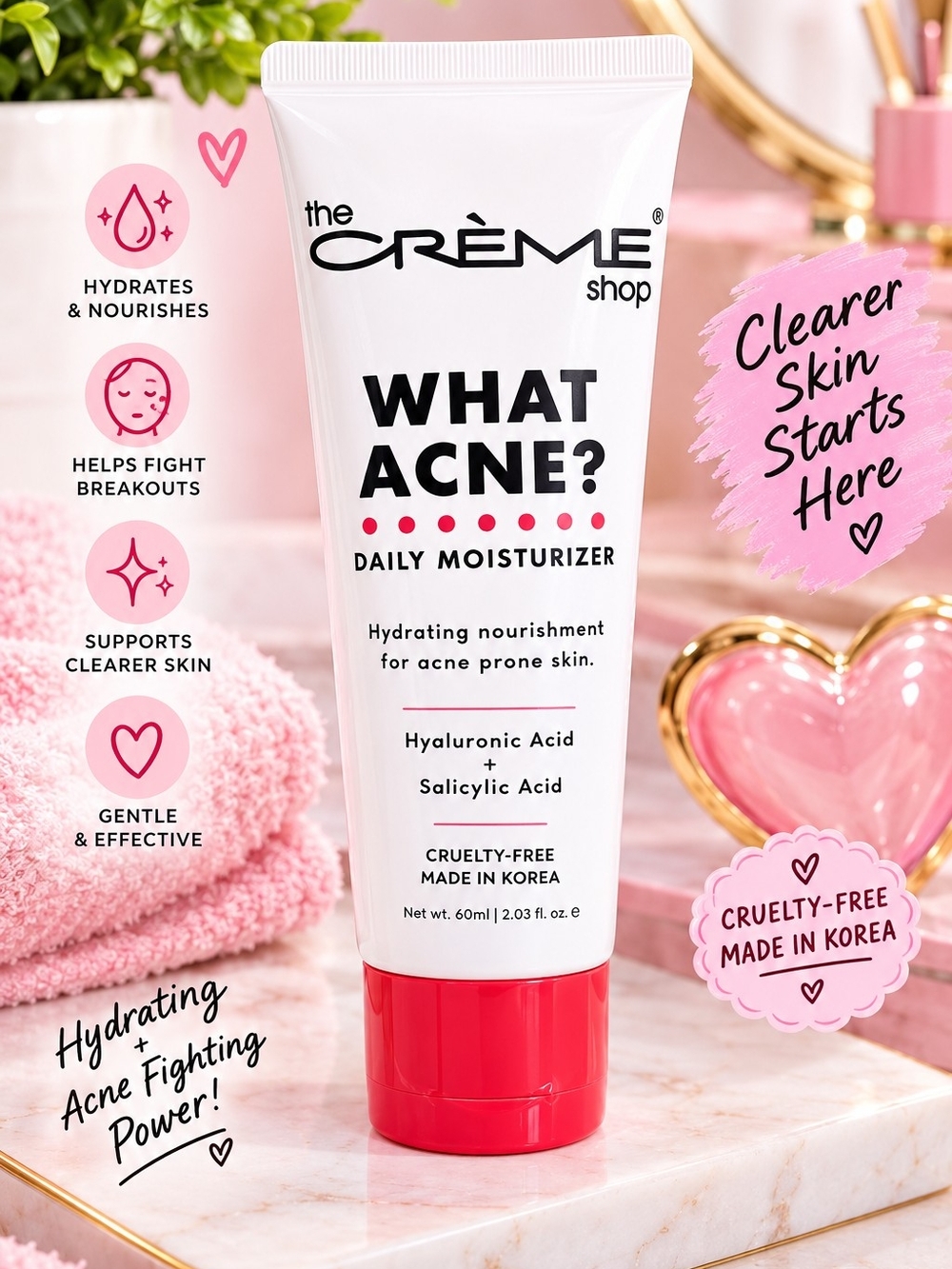 the Crème Shop WHAT ACNE? Daily Moisturizer